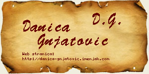Danica Gnjatović vizit kartica